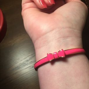 Pink and Gold Bow Kate Spade Bangle